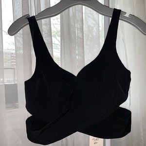 Women’s black crop top